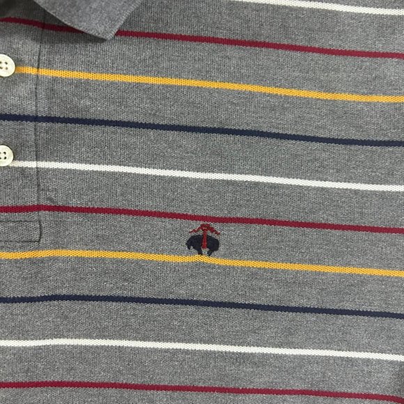 Brooks Brothers Polo Shirt Gray Size XL Long Sleeve - Picture 4 of 8